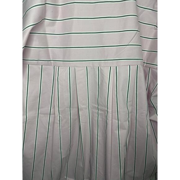 MANGO MNG Pink Gray Button Down Long Sleeve Shirt Stretch Size 10 Collar Pocket - Picture 6 of 9